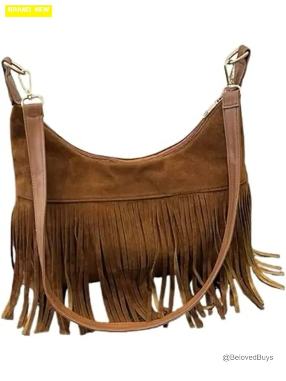Fringe Hobo Bag Western Purse Shoulder Bag Vegan Suede Tassel Hippie Crossbody